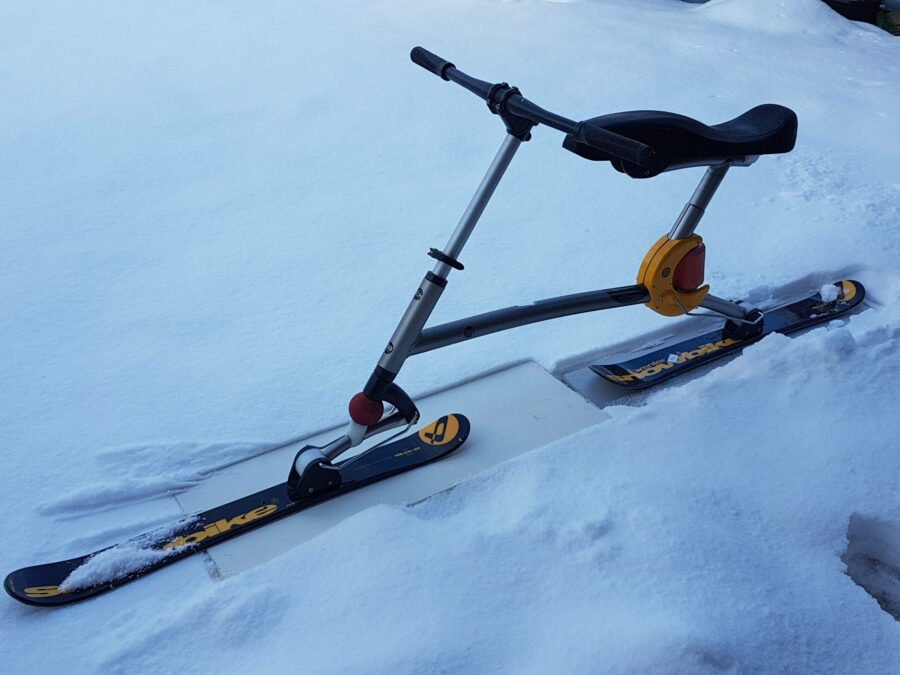 Snowbike Downhill-S8 silber Brenter - gebraucht – Bild 2